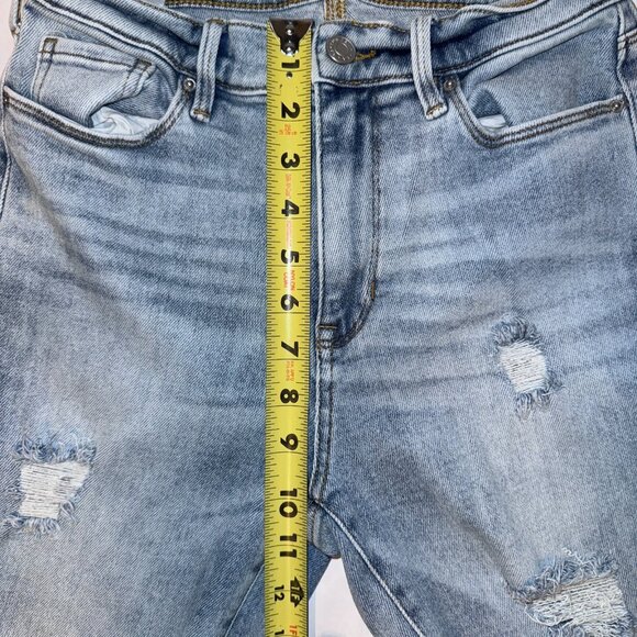 Pacsun High Rise Jegging Distressed Jeans Size 26 Blue Light Wash Denim - Picture 4 of 7
